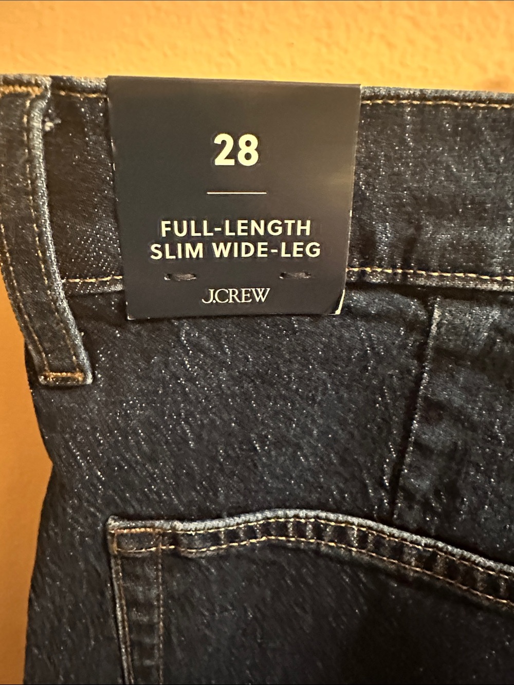 J. Crew Dark Blue Wide-Leg Jeans - Picture 4 of 6